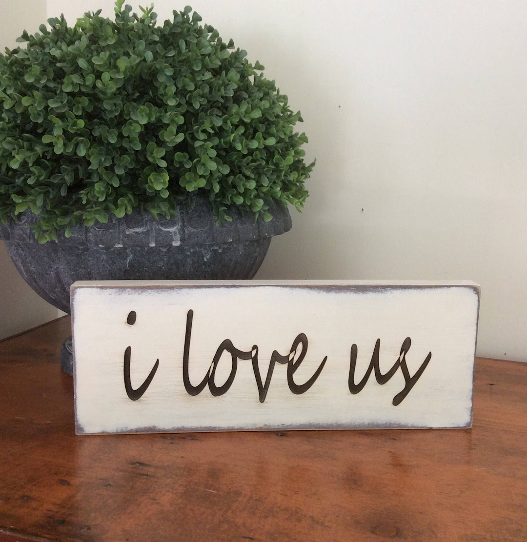 I Love Us Sign I Love Us Couples Gift Valentines Day Gift - Etsy | Etsy (US)