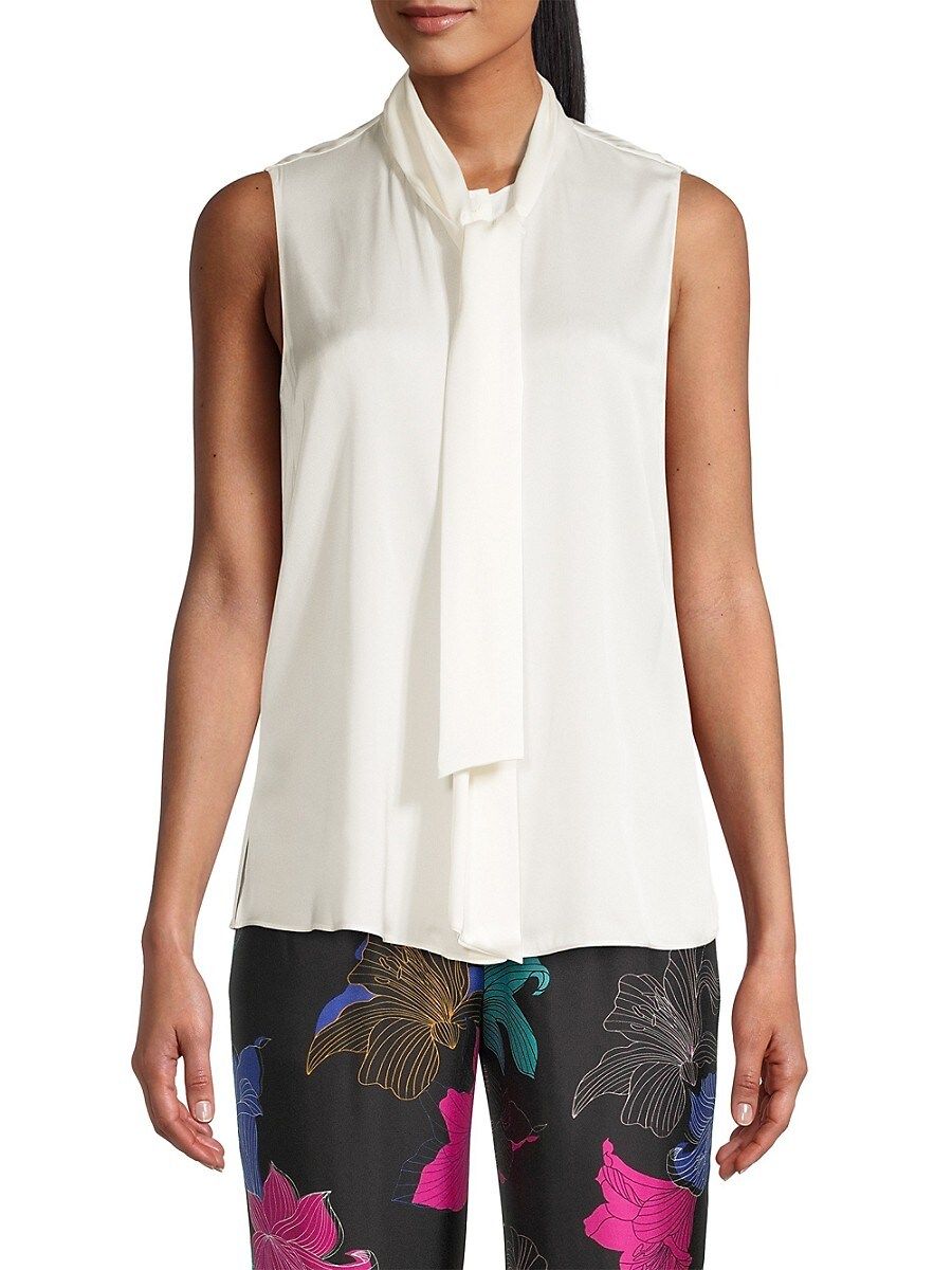 Kobi Halperin Women's Larsa Self-Tie Blouse - Ivory - Size XL | Saks Fifth Avenue OFF 5TH