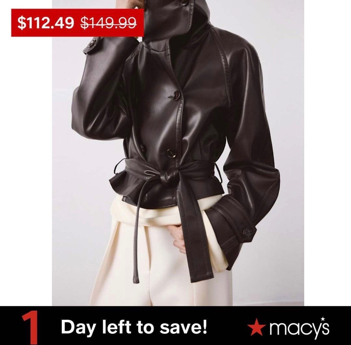 This leather jacket is on sale. It is something you will have for years to come. Brown, belted, look for less.

#LTKSaleAlert