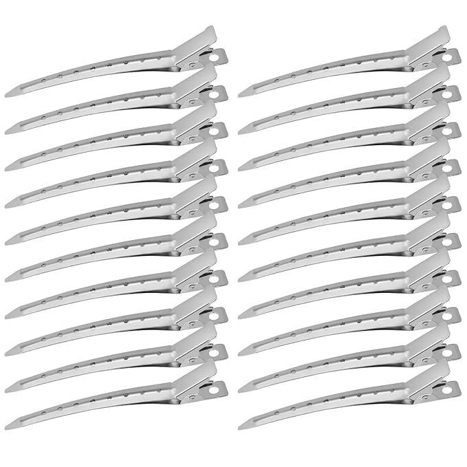 Korintin Hair Clips for Styling Sectioning 24Pack, Metal Duck Bill Clips for Women, Alligator Hai... | Amazon (US)