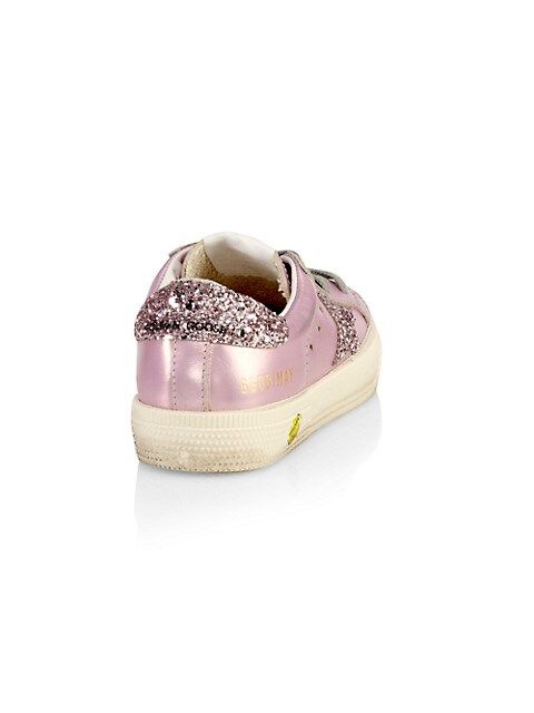 Golden Goose Baby's, Little Girl's &amp; Girl's May Glitter Leather Low-Top Sneakers | Saks Fifth Avenue