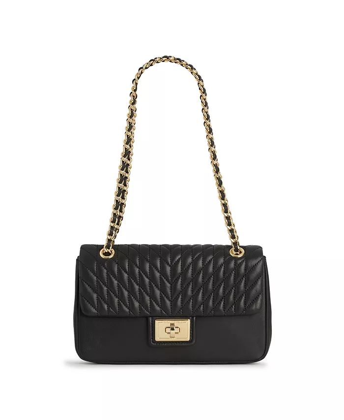 KARL LAGERFELD PARIS Leather Convertible Chain Shoulder Bag - Macy's | Macy's