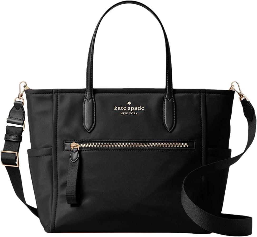 Kate Spade New York Chelsea Nylon Satchel (Black) | Amazon (US)