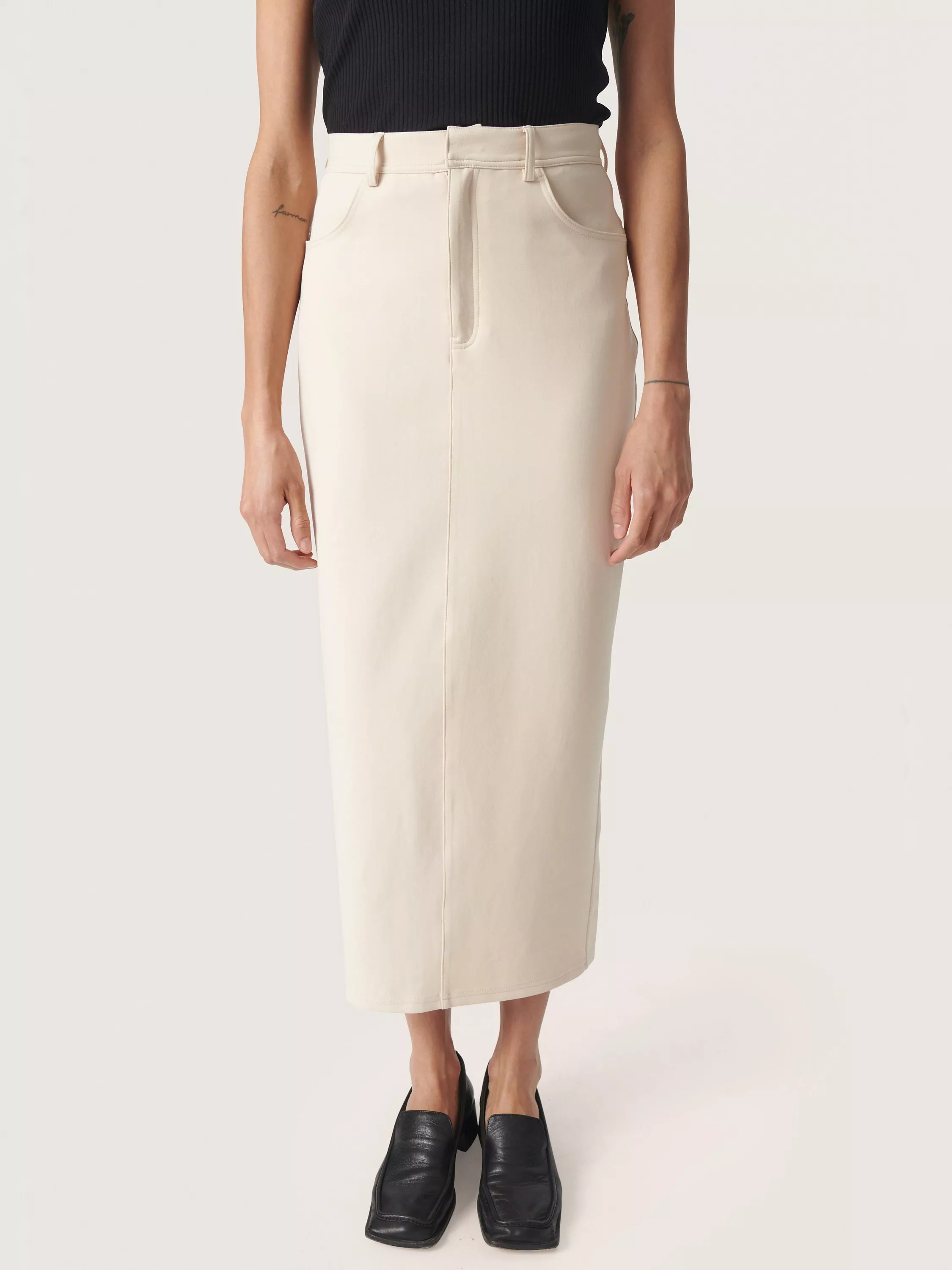 Soaked In LuxuryAnastasia Pencil Midi Skirt, Sandshell | John Lewis (UK)