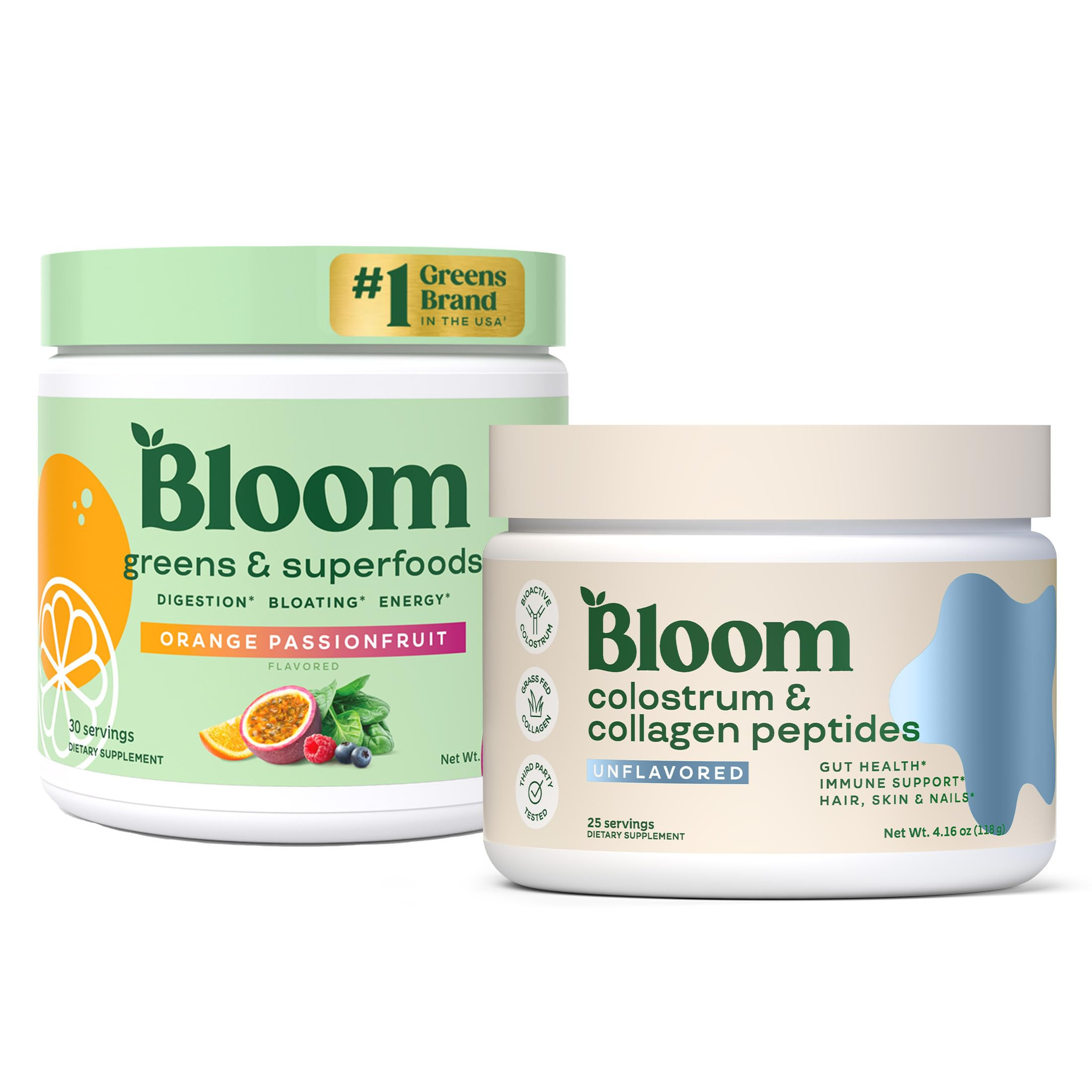 Bloom Nutrition Superfood Greens Powder, Digestive Enzymes with Probiotics and Prebiotics, Gut He... | Amazon (US)