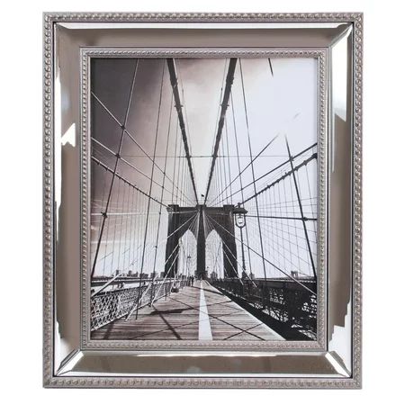 Enigma 8 In. by 10 In. Mirrored Picture Frame, Silver | Walmart (US)