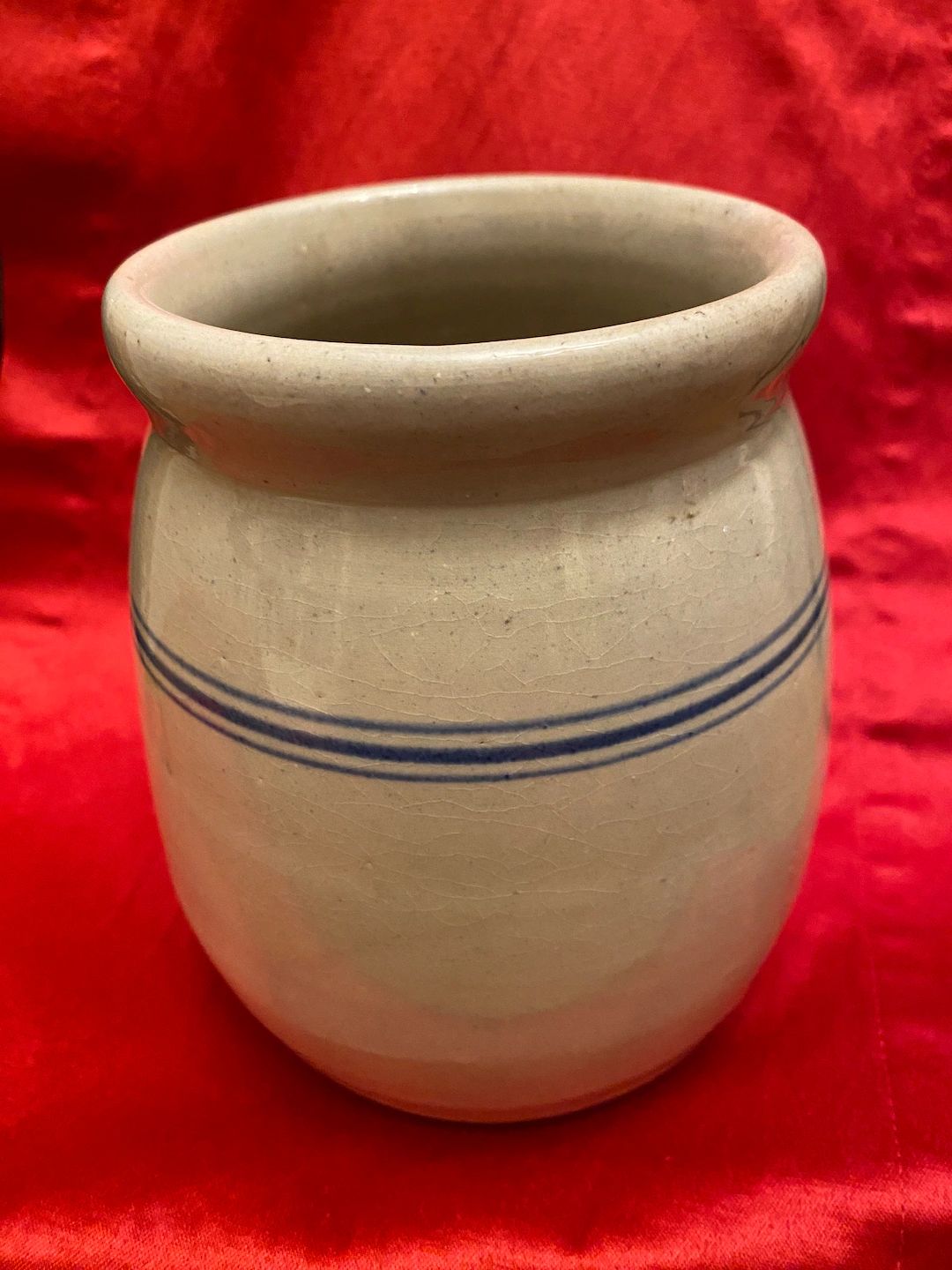 Blue stripe pottery | Etsy (US)