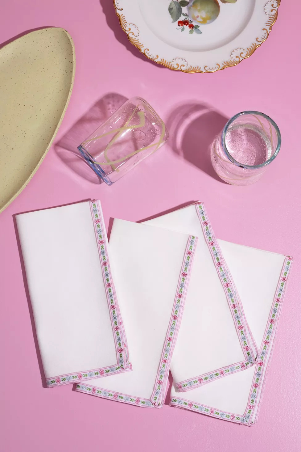 ATELIER SAUCIER Frill Trim Napkin Set | Urban Outfitters (US and RoW)