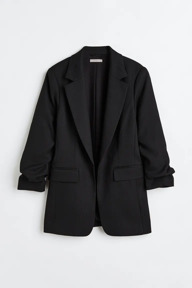 Gathered-sleeve blazer | H&M (UK, MY, IN, SG, PH, TW, HK)