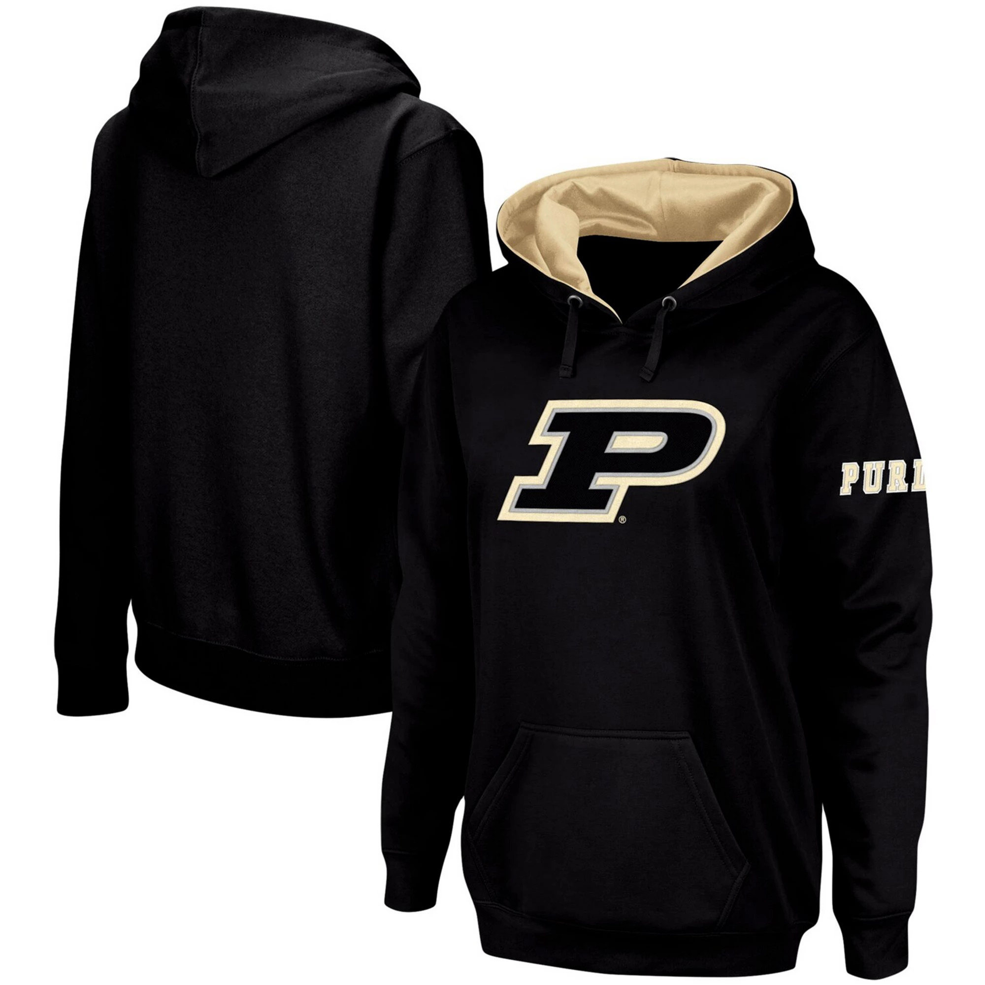 Women's Black Purdue Boilermakers Team Big Logo Pullover Hoodie | Kohl's