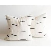 Mudcloth Pillow Cover  Black Dash  Various Sizes | Etsy (US)