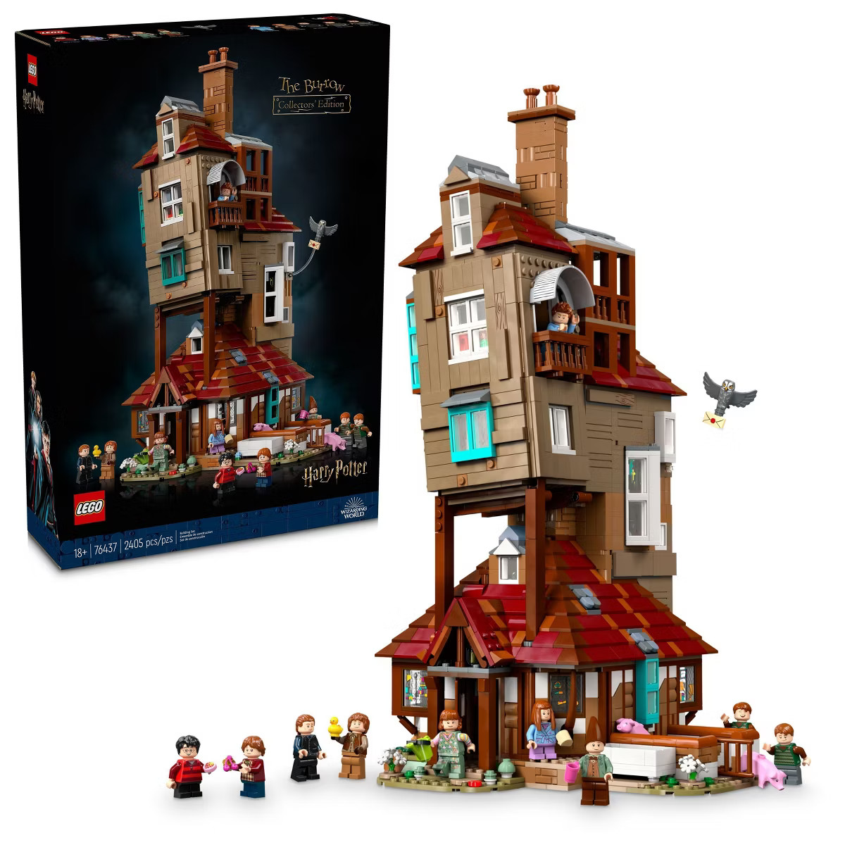 LEGO Harry Potter The Burrow - Collectors' Edition, Weasley House Building Set 76437 | Target