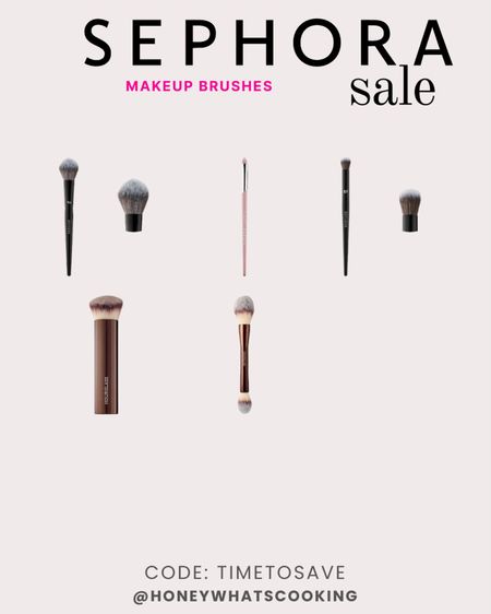 Use code: TIMETOSAVE

Favorite makeup brushes. 

#Sephora  #SephoraMakeUpBrushes #Makeupbrushes 