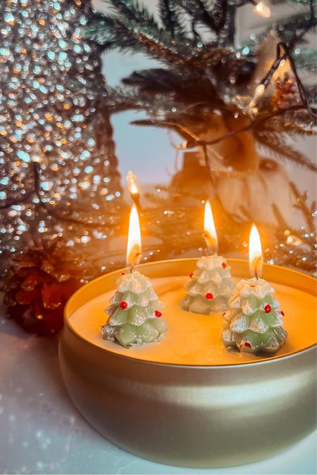 Make the viral home goods Christmas tree candle yourself! So easy and affordable! You just need these two festive candles and melt them together! So cute!

Would also make a great gift idea!

Gift idea
Teacher gift
Gift for her
DIY
CHRISTMAS DECOR
HOME DECOR


#LTKHoliday #LTKhome #LTKSeasonal