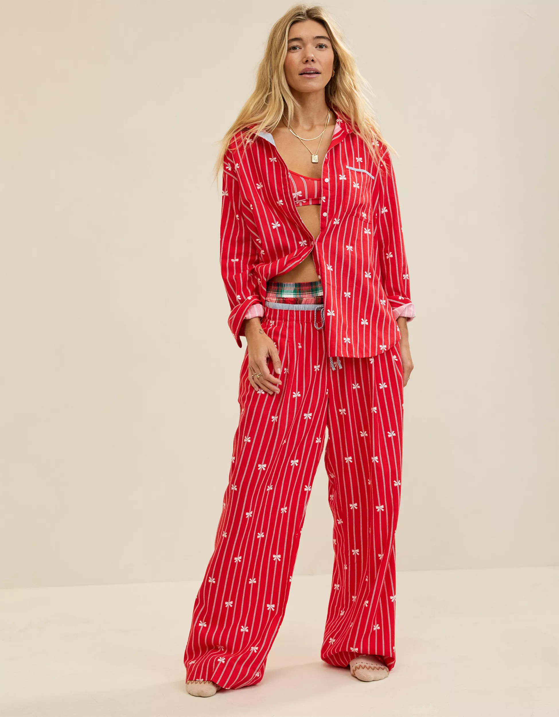 Aerie Flannel Pajama Shirt | Aerie