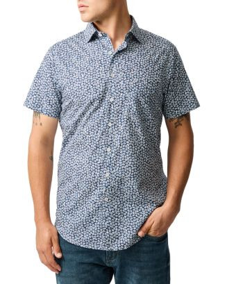 Printed Short Sleeve Button Front Shirt | Bloomingdale's (US)