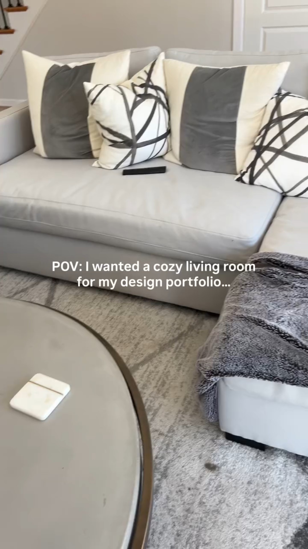 New homeowner advice:
Design for real life…
because your family will use the room.

#realhomelife #interiordesignerlife #homehumor #relatable #familylife