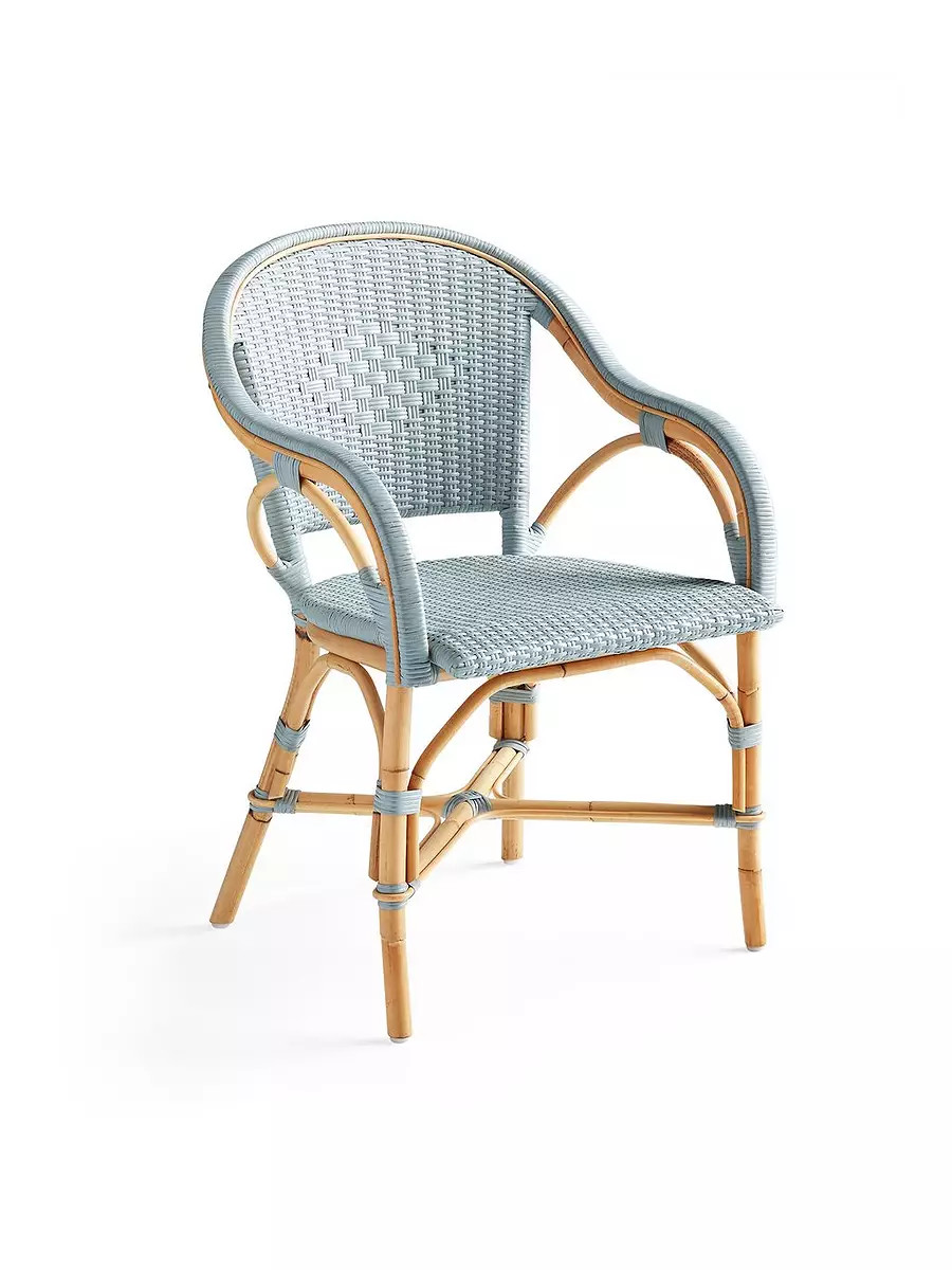 Sunwashed Riviera Rattan Dining Chair | Serena and Lily