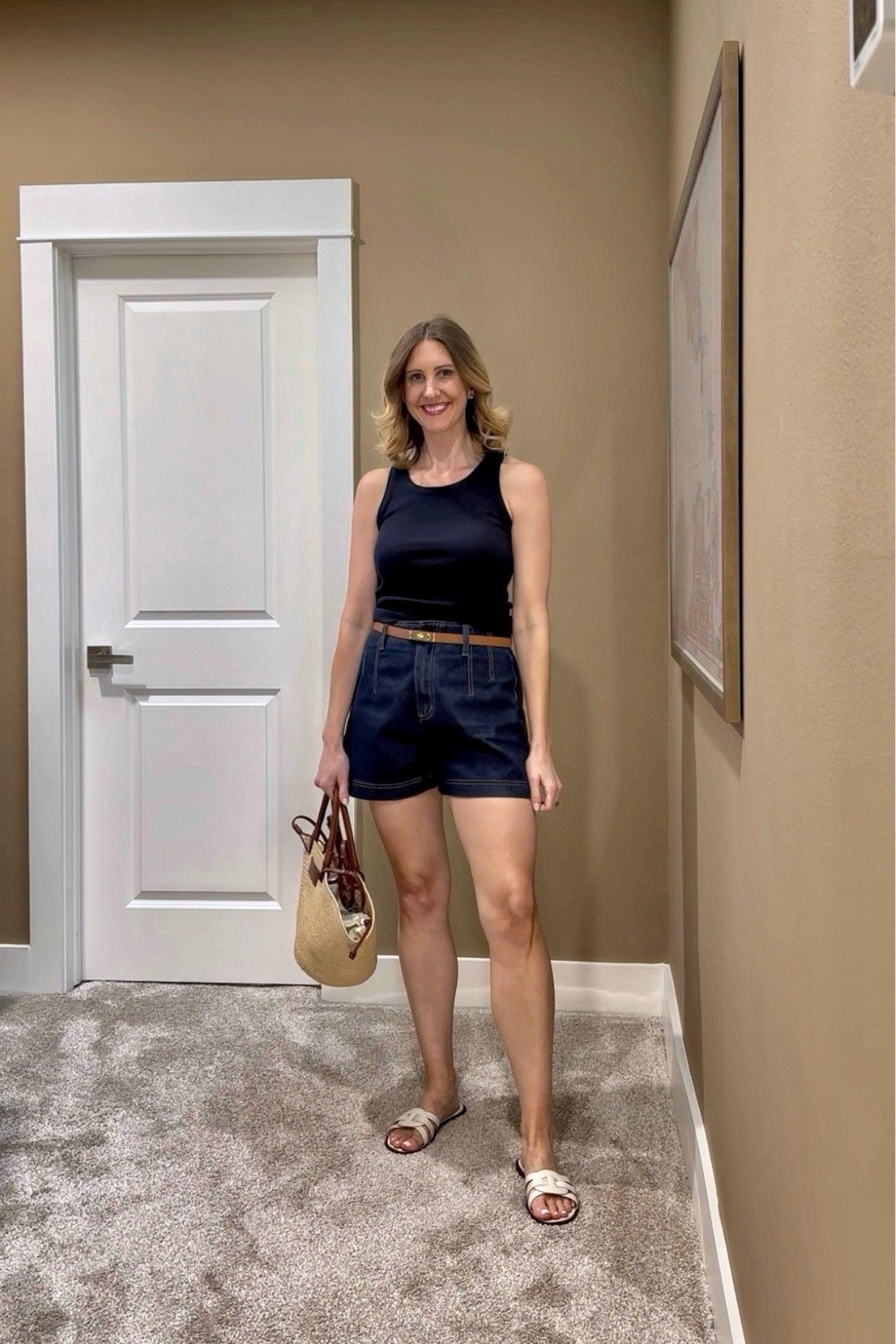 Casual summer style! I wore the shorts from this denim two piece set with a tank top- I love this one from Vince! 

#LTKgrwm #LTKootd