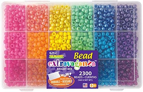 Beadery B6262 The Sparkles Pony Bead Box - approximately 2300 beads | Amazon (US)