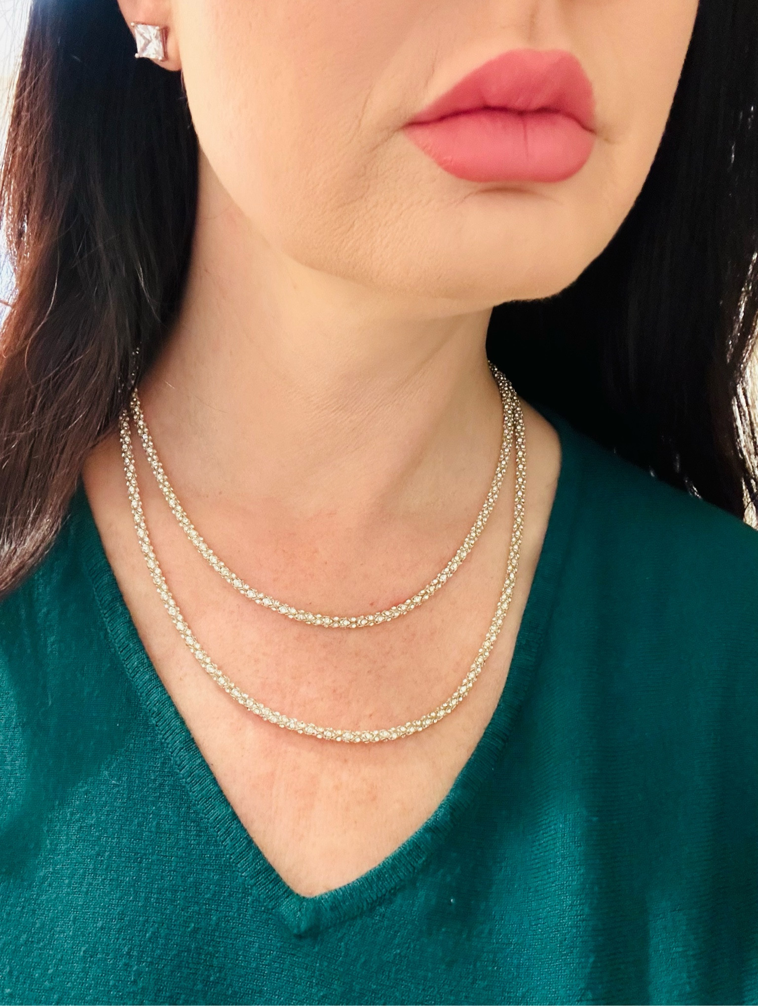 Target necklace, kate spade stud earrings 

#LTKbeauty