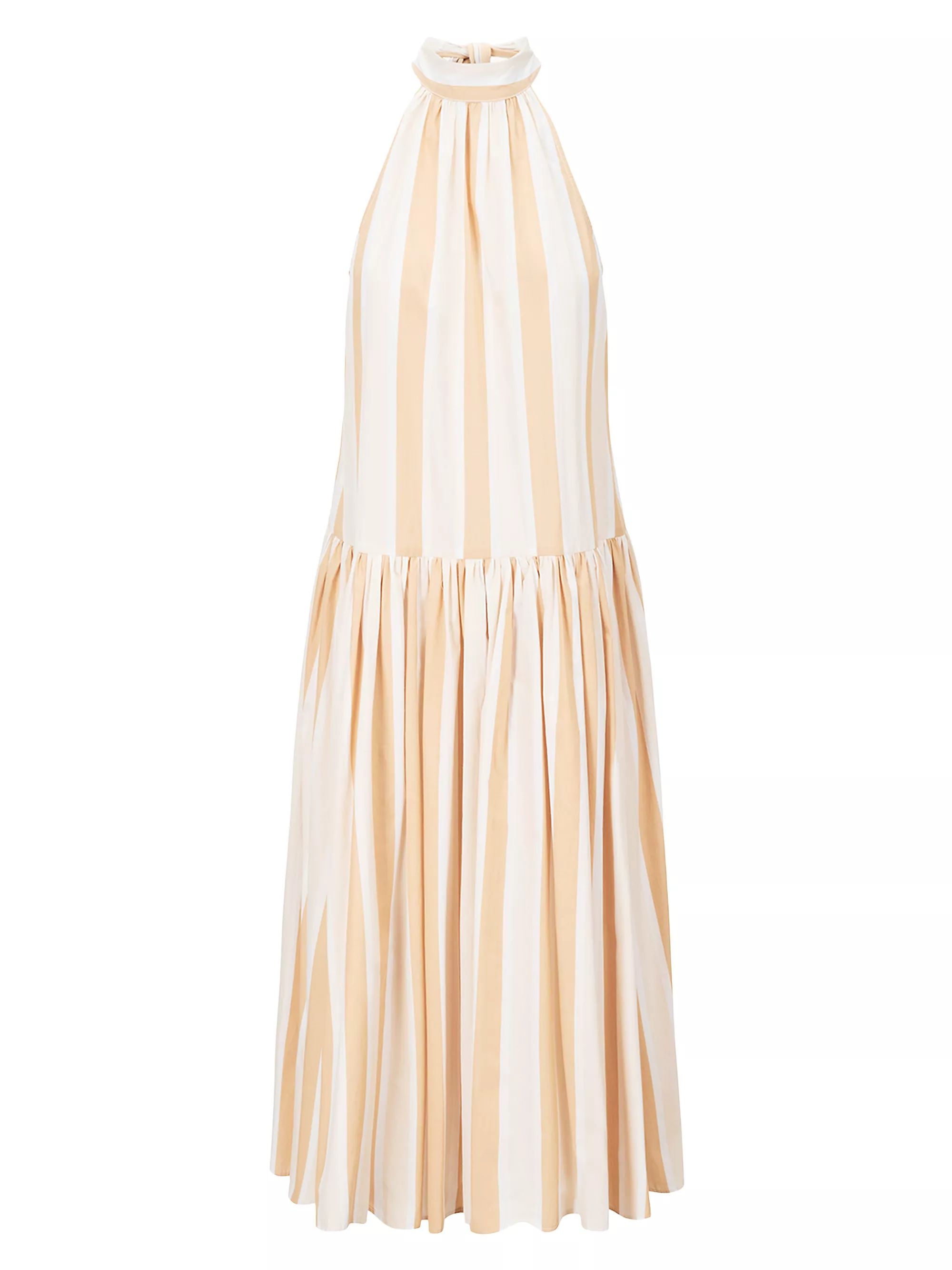 Shop Staud Marlowe Striped Dress | Saks Fifth Avenue | Saks Fifth Avenue