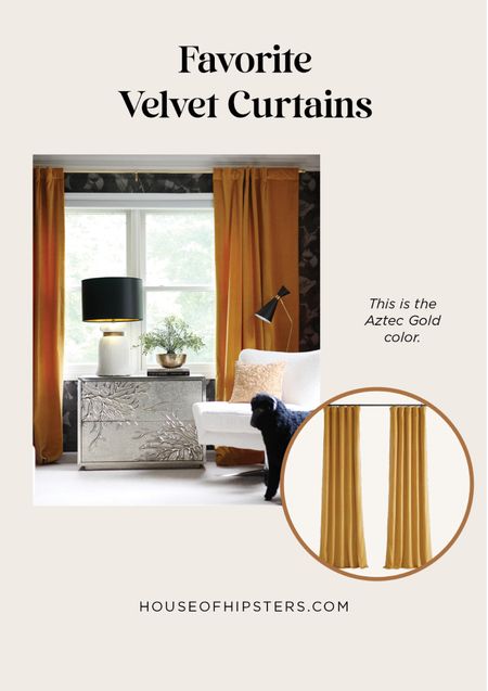 Affordable gold velvet curtains before for a bedroom or living room. #home #homedecor #founditonamazon 

#LTKfindsunder100 #LTKSpringSale #LTKhome