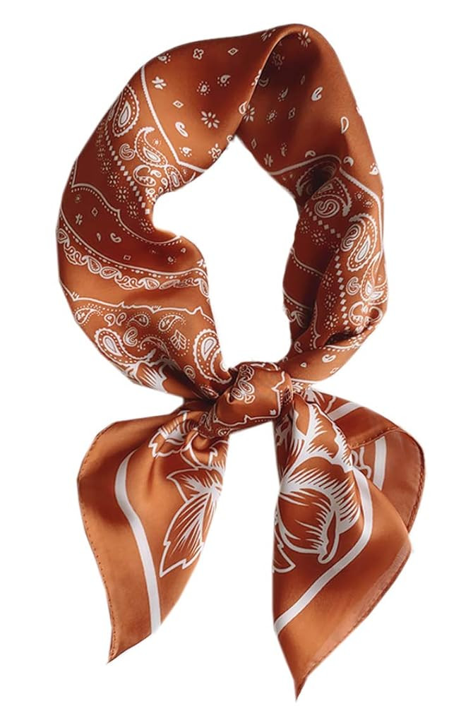 WENLOOY Square Satin Silk Feeling Hair Scarf Headscarf for Women/Men's Necktie Silk Bandanas Pock... | Amazon (US)