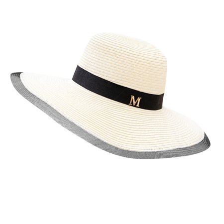 Sun Hats Spring And Summer Women Beach Personality Holiday Casual Woven Sun Hat Straw Silver | Walmart (US)