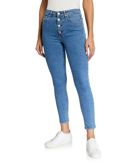 Rag & Bone Nina High-Rise Ankle Skinny Jeans | Neiman Marcus
