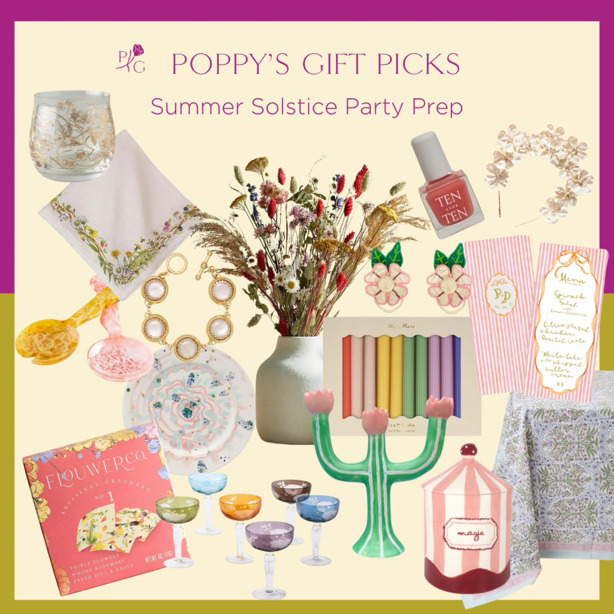 Prepare for the ultimate summer soirée! 🌞✨ We've partnered with @PartyTrick, to gather (and organize!) everything you need to host a radiant celebration. Plus, we're sharing a few of our favorites on theme pieces to deck out your table and send your guests home radiating! Let's ensure your solstice party shines bright! 🎉🌼

Link to shop in our bio!