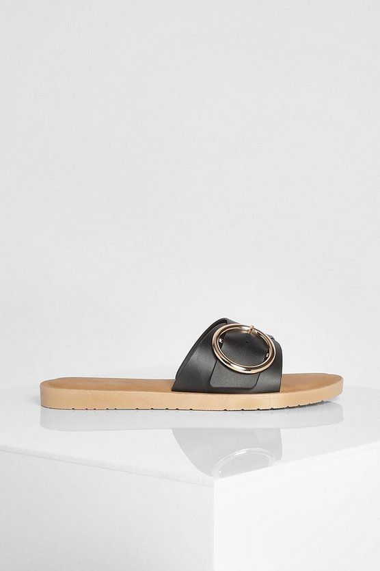 Buckle Detail Sandals | Boohoo.com (US & CA)