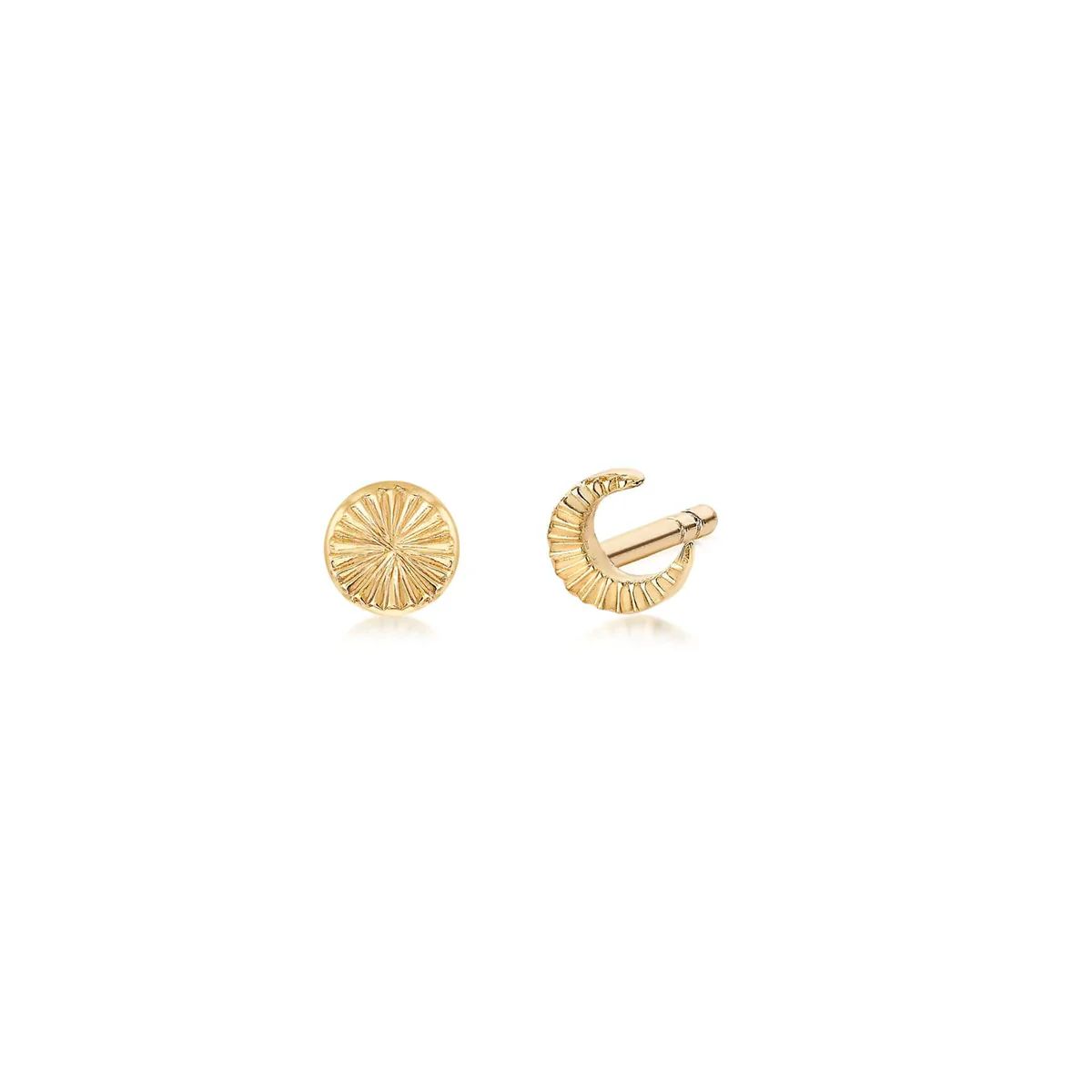 Estée Lalonde Luna Stud Earrings 18Ct Gold Plate | Daisy London Jewellery