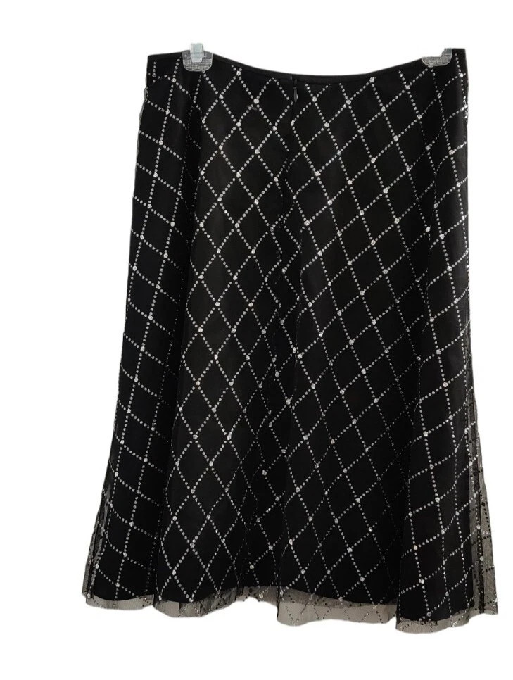 Adrianna Papell Women Straight Skirt Size 4 Black Sequins Formal Evening Party | eBay | eBay US