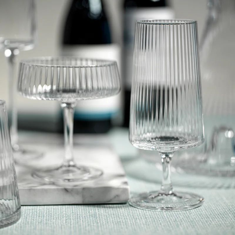 Malvena Fluted Textured Cocktail Glasses (Set of 4) | Wayfair North America