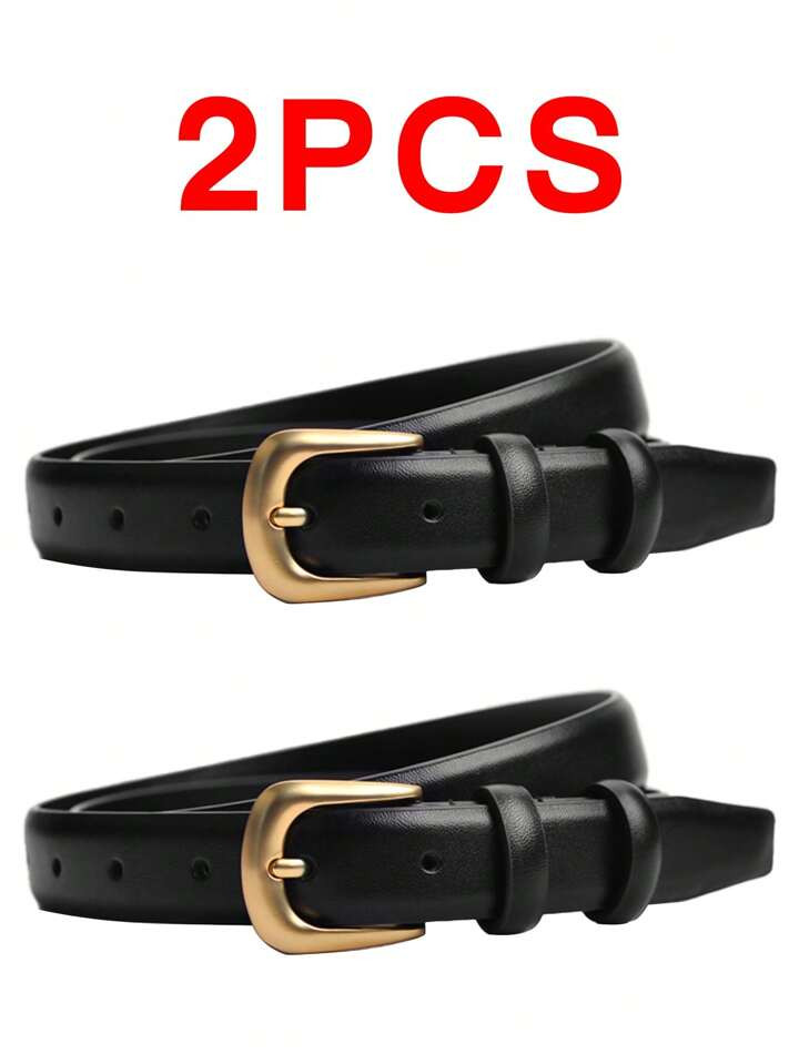 1/2pcs Women's Fashion Belt, Exquisite Needle Buckle Belt, Suitable For Parties, Business Casual,... | SHEIN