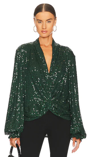 Bette Blouse in Emerald | Revolve Clothing (Global)