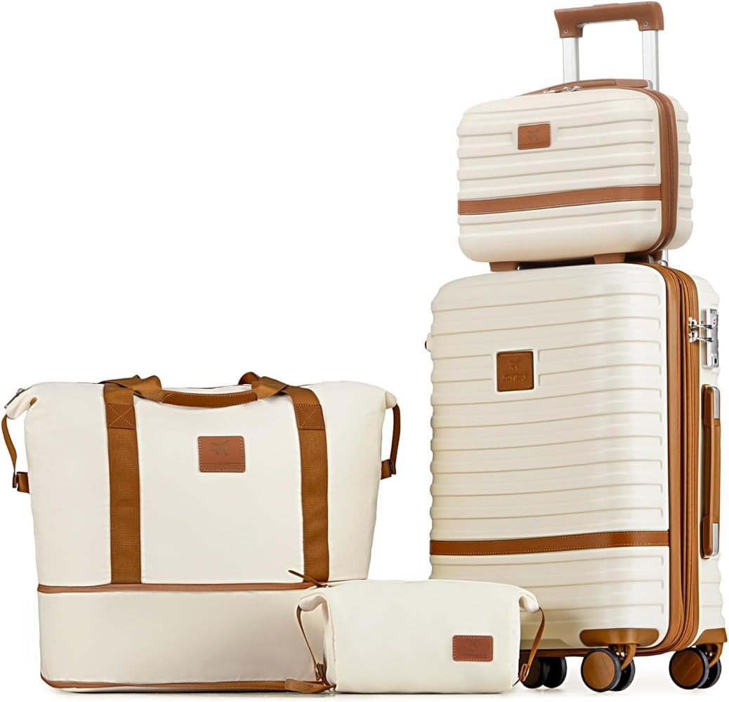 Joyway Carry On Luggage 20 Inch Expandable Suitcase with Spinner Wheel, 4 Piece Hard Shell Luggag... | Amazon (US)