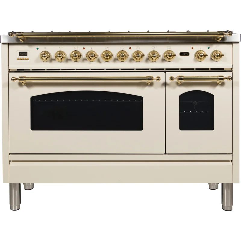 Nostalgie Series 48" Freestanding Dual Fuel with Griddle | Wayfair North America