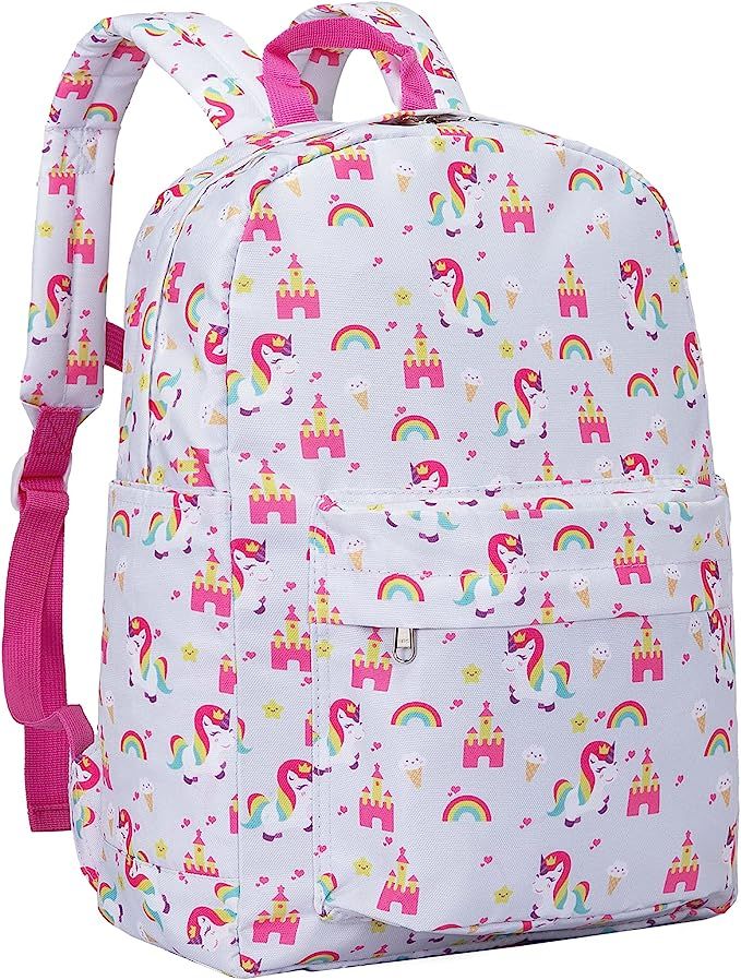 Vorspack Kids Backpack for Girls, Unicorn Backpack for Preschool Kindergarten Elementary School | Amazon (US)