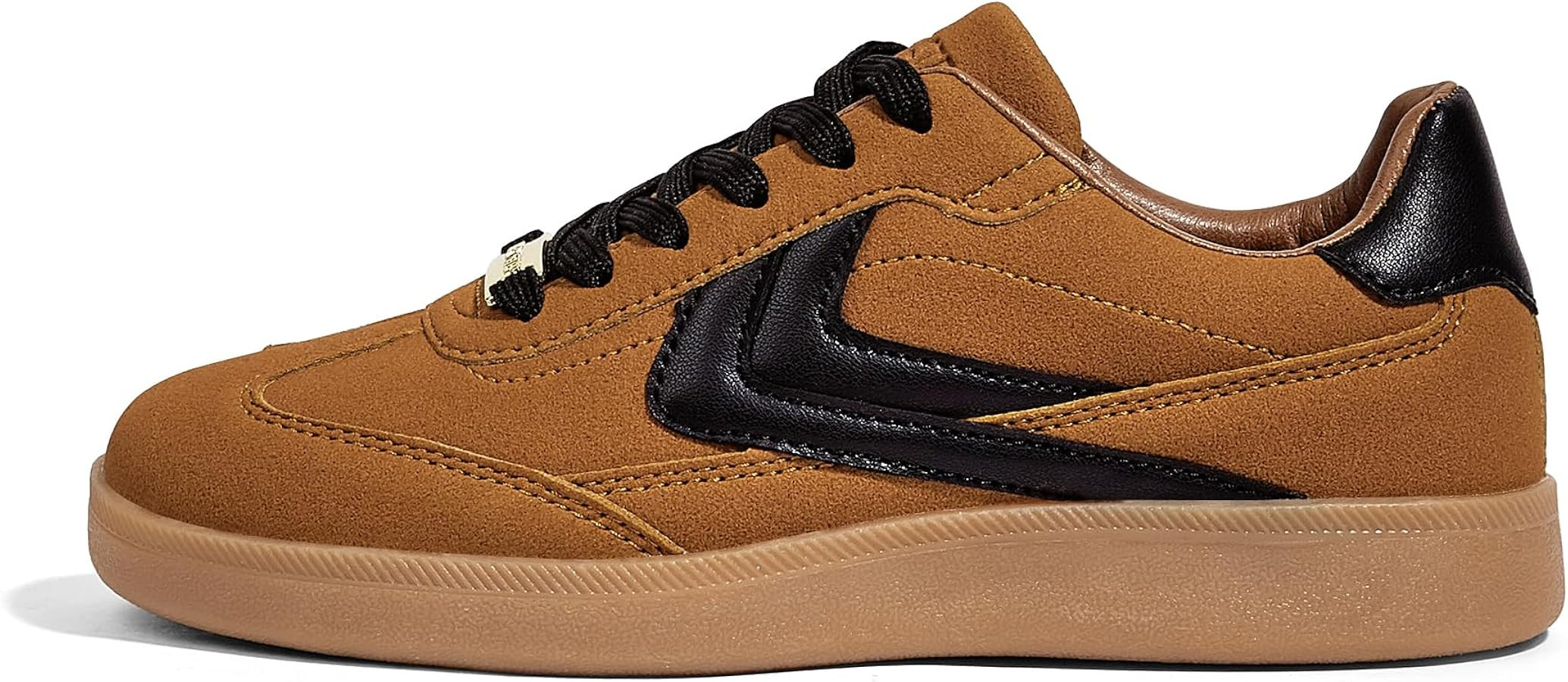 LUCKY STEP Women Retro Sneakers Fashion Classic Gum Sole Tennis Skate Shoes Casual Trendy Walking... | Amazon (US)