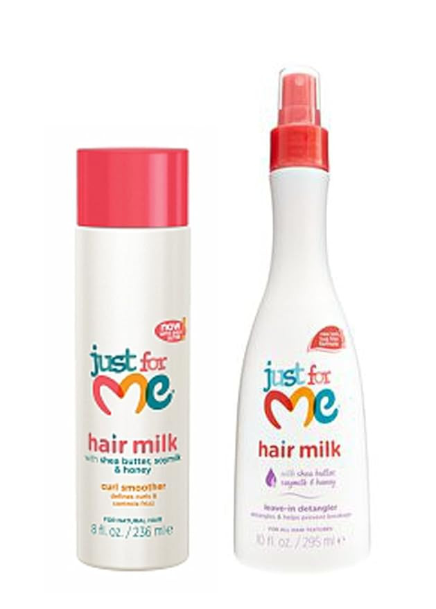 Just for Me Hair Milk Curl Smoother & Leave in Detangler Set | Amazon (US)