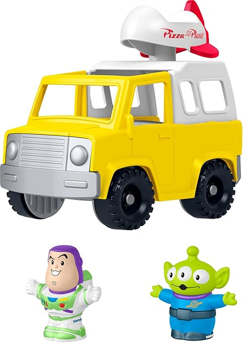 Fisher-Price Little People Toddler Toy Disney & Pixar Toy Story Pizza Planet Truck with Buzz Ligh... | Amazon (US)