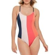 Women's Color Blocked Control One Piece Swimsuit | Walmart (US)