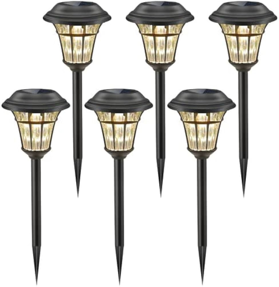 MAGGIFT Solar Garden Lights, 8 Lumens, Warm White, Weather-Resistant, No Electricity Required, Ea... | Amazon (US)