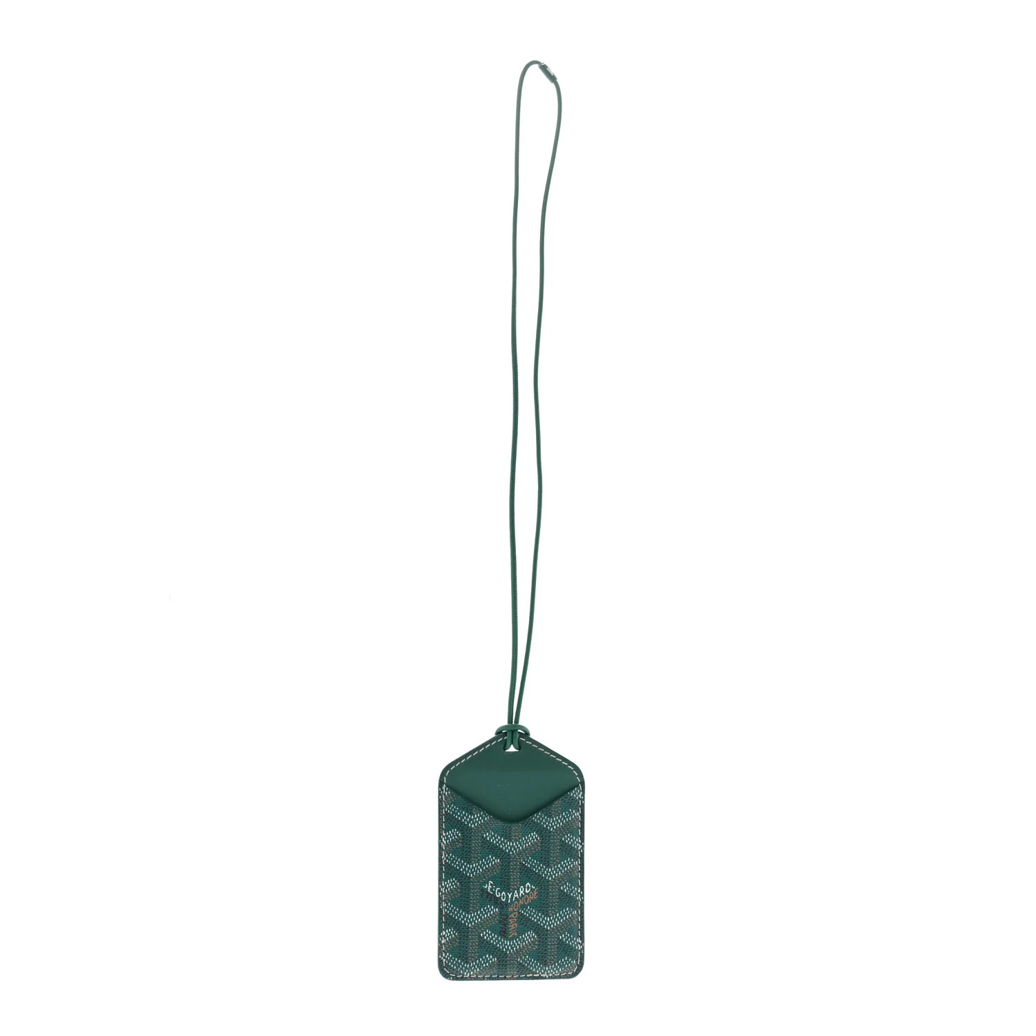 Goyardine Luggage Tag Green | FASHIONPHILE (US)