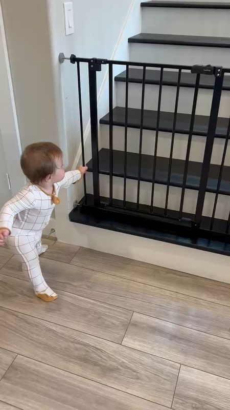 Haha he’s wondering why he can’t get up the stairs now!

#LTKVideo #LTKbaby #LTKhome