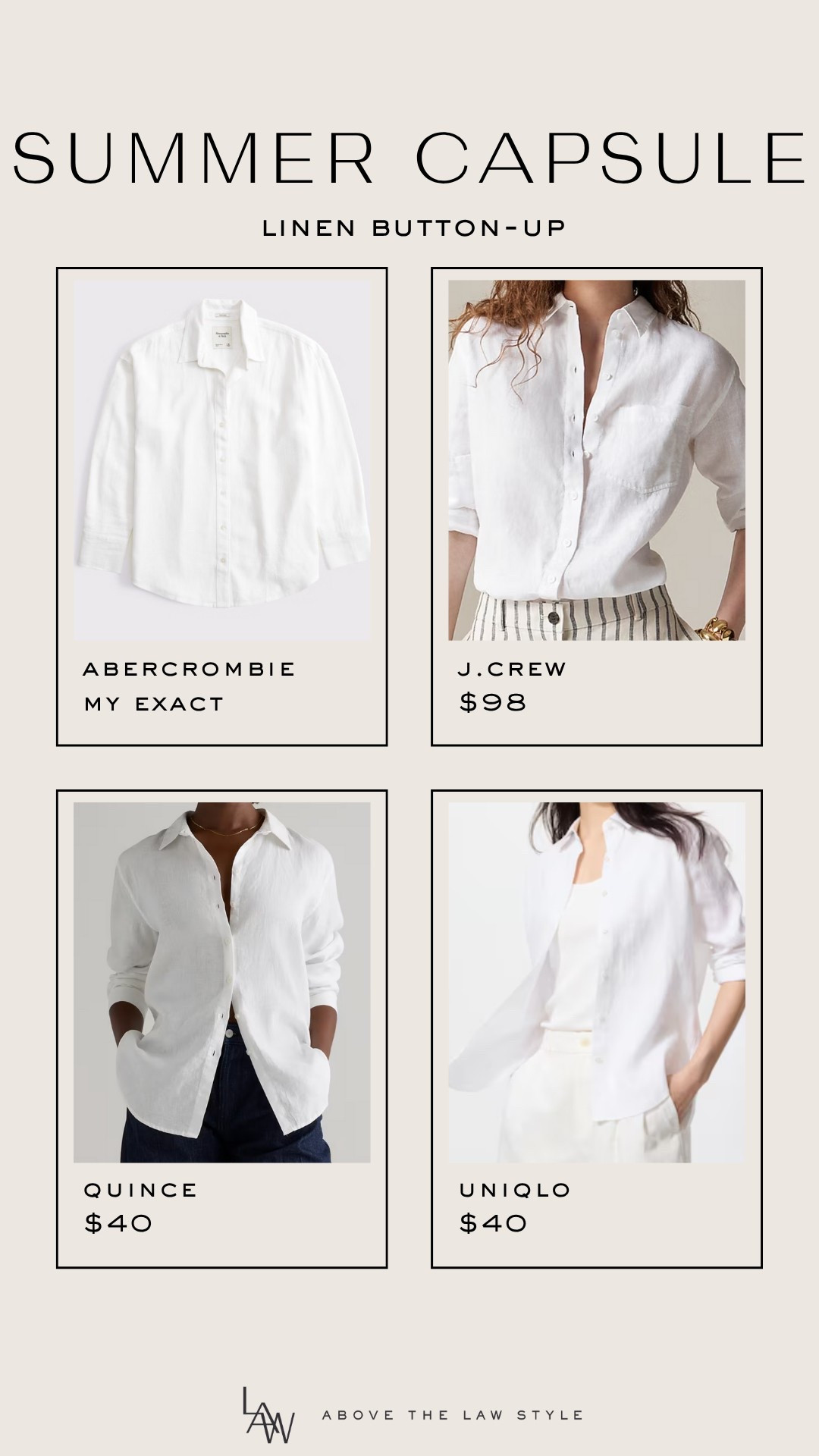 Summer Capsule: Linen Button-up Shirt

#LTKFindsUnder50 #LTKSummerEdit #LTKStyleTip