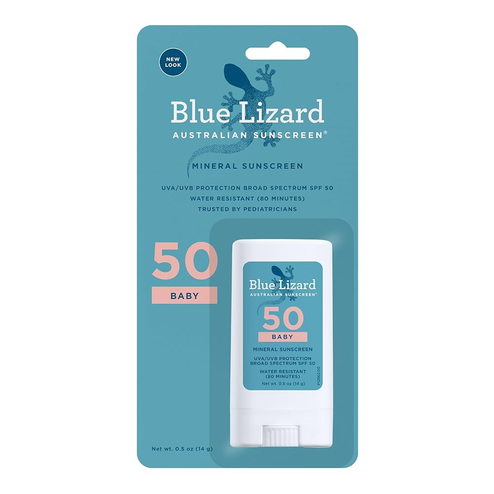 Blue Lizard BABY Mineral Sunscreen Stick with Zinc Oxide, SPF 50+, Water Resistant, UVA/UVB Prote... | Amazon (US)