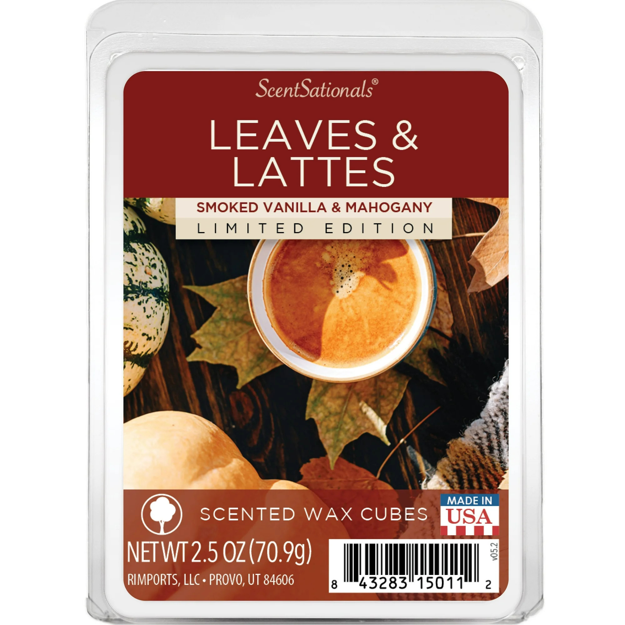Leaves & Lattes Scented Wax Melts, Scentsationals, 2.5 oz (1-Pack) | Walmart (US)